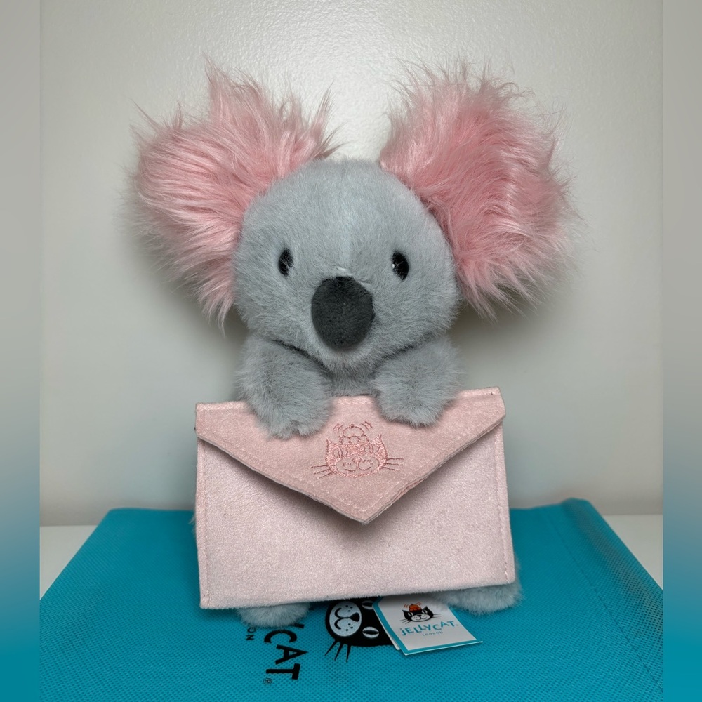 Jellycat Koala With Message Valentines collection 2026 Authentic NWT W./Dust Bag